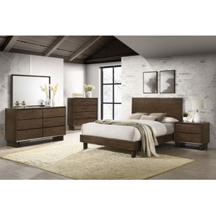 COASTER Glenwood 5-Piece Eastern King Bedroom Set Warm Brown