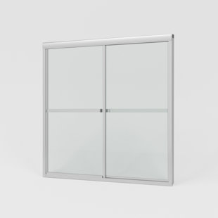 HERMITAGE BATH Vetra 59 In. W X 56 In. H Sliding Framed Tub Door With Clear Glass