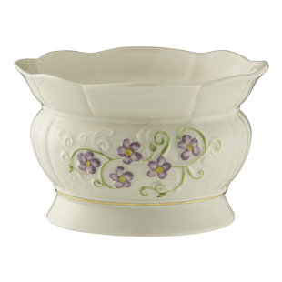 BELLEEK GROUP Irish Flax Handmade Porcelain Decorative Bowl