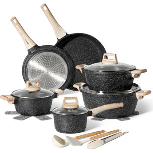 Just Perfecto 15 Pieces Aluminum Non Stick Cookware Set