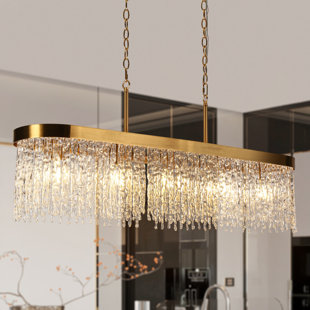 LNC HOME 5 - Light Dimmable Kitchen Island Chandelier
