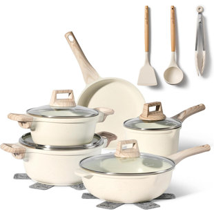 JUST PERFECTO 14 Pieces Non-stick Aluminum Cookware Set