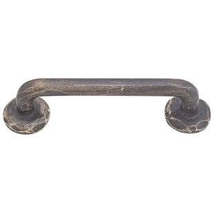 Emtek Sandcast Bronze Rod Cabinet Pull 4" Center-to-Center