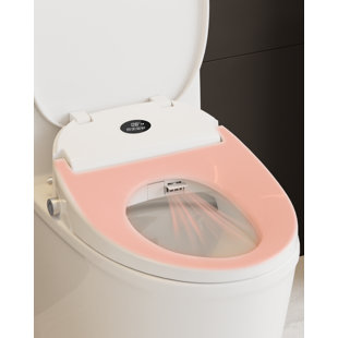 GREENEVER Electronic Elongated Toilet Seat Bidet Multiple Spray Modes Wireless Remote Seat Sensor Night Light