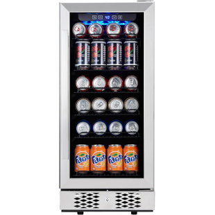 BABEVY 15 Inch Beverage Refrigerator, 96 Cans Beverage Fridge
