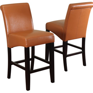 WINSTON PORTER Collis Upholstered Counter Stool (Set of 2)