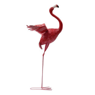 BAY ISLE HOME™ Ridenour Bird Animals Metal Garden Statue