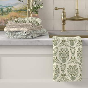 PATINA VIE MAISON Cotton Floral Dish Cloth Kitchen Towel