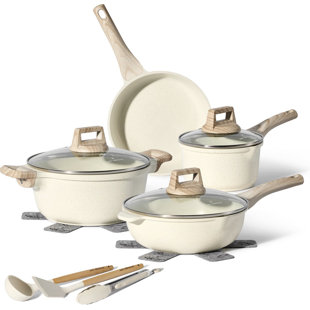 JUST PERFECTO 12 - Piece Non-Stick Aluminium Cookware Set (Set of 30)