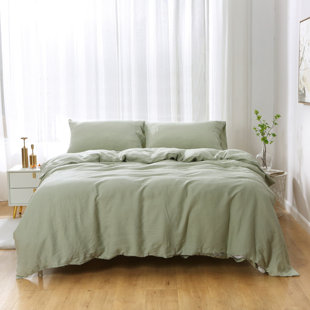 Highland Feather 100% French Linen Duvet Cover - Linen Bedding - Classic Luxury - Ultra-Soft & Breathable