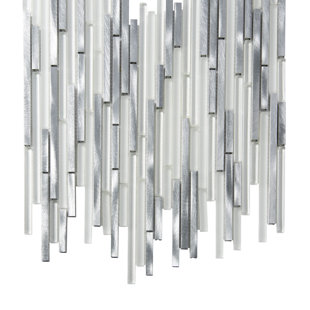 APOLLO TILE Metal/Glass Linear Mosaic Wall & Floor Tile