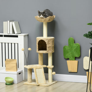 ARCHIE & OSCAR™ 45" Cat Tree For Indoor Cats, Cat Tree Tower With Scratching Posts, Ramp, Condo, Toy Balls, Platforms, Bed, Ramp