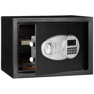 BEACHWATER POOL & SPA, LLC Steel Security Safe And Lock Box With Electronic Keypad - Secure Cash, Jewelry, ID Documents