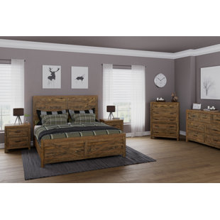 EMERALD HOME FURNISHINGS Craigsville Bed Frame With 2 Nightstands, Dresser, And Chest