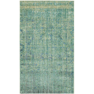WILLISTON FORGE Allmond Looped/Hooked Green Rug