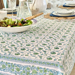 DECOR MANTRA Square Tablecloth - Sea Breeze