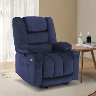 NEWACME LLC Color Electric Power Recliner Chair with Heat and Massage, USB Ports, Cup Holders