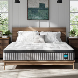 BEDSTORY SELECTION BedStory Claremont 14" Hybrid Mattress with CertiPUR-US Memory Foam & Pocket Springs, Medium-Firm