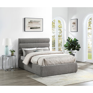 MERIDIAN FURNITURE USA Adam Chenille Fabric Bed