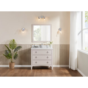 LEGION FURNITURE 36" Solid Wood Sink Vanity With 1" Artificial Stone Top