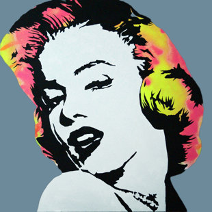 BUY ART FOR LESS " Marilyn Monroe Lady Luck " by Pop Art Queen