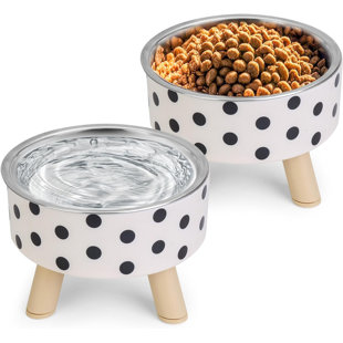 FLANTOR Elevated Cat Bowl (set Of 2)