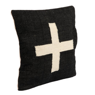 CREATIVE CO-OP Organic Polyester Throw Square Pillow Cover & Insert