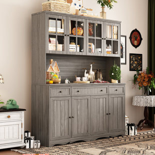 FUFU&GAGA 8-Door 3-Drawer Storage Cabinet With Classic Design