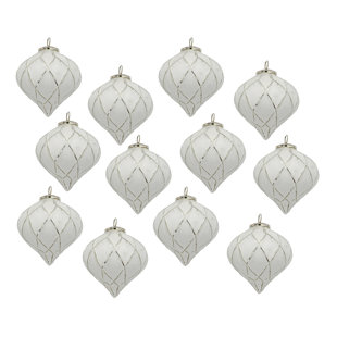 MUSSALLEM AREA RUG SPECIALIST, LLC D2.8x3"H Christmas Ball Ornaments, Glass Decorative Hanging Ball Christmas Tree Ornaments for Holiday Party Decorations