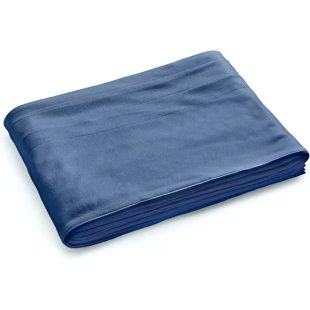 ORIXFORCE Sunbeam Twin Size Electric Fleece Heated Blanket In Blue With Adjustable Heat Settings And Machine-Washable Design