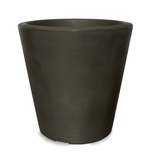 CRESCENT GARDEN Madison Indoor/Outdoor Modern Round Planter