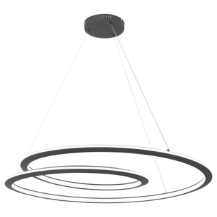 GEORGE KOVACS BY MINKA George Kovacs Infinite 35" Wide LED Pendant In Sand Coal Finish