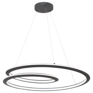 GEORGE KOVACS BY MINKA George Kovacs Infinite 29" Wide LED Pendant In Sand Coal Finish