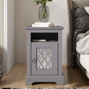 MARLOW HOME CO. Navara Anyea 1 Door Bedside Table