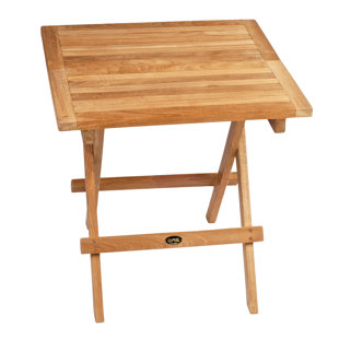 ARB TEAK & SPECIALTIES Square Teak Outdoor Folding Side Table