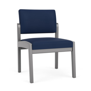 LESRO Lenox Wood Waiting Reception Armless Guest Chair Wood Frame