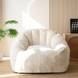 TRULE Giant Bean Bag Chair, Bean Bag Chair With Filler, Stuffed Big Accent Sofa Chair