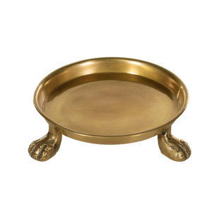 WORLD MENAGERIE Alauni Brass Clawfoot Dish
