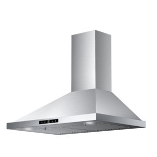 VIKIO KITCHEN 36'' 900 CFM Convertible Wall Mount Range Hood With Intelligent Gesture Sensing And Charcoal Filter