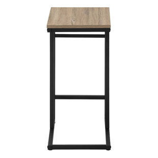 BLENDOI BROOKE Accent Table, C-shaped, End, Side, Snack, Laminate, Metal
