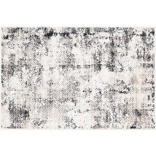 TAYSE RUGS Adrian Contemporary High-Low Abstract Beige Indoor Area Rug
