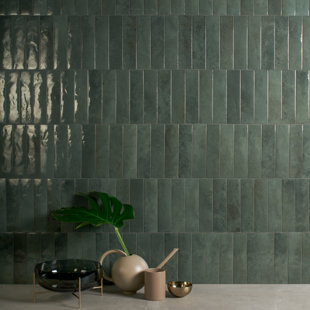 ENCORE SURFACES Miniature Soda 2.5" x 9.5" Zellige Porcelain Italian Tiles