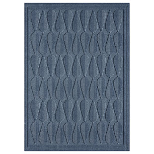 OBEETEE Cascade Power Loomed Indoor/Outdoor Rug