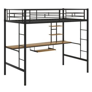 MASON & MARBLES Loft Bed With Desk And Shelf