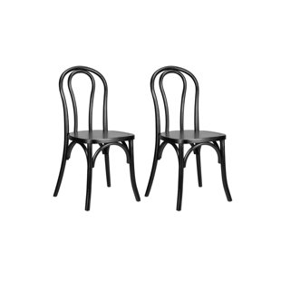 Bentwood Wood Restaurant Chair With Standard Square Seat By Chivari, 2 Chair Bundle By Chivari (Set of 2)