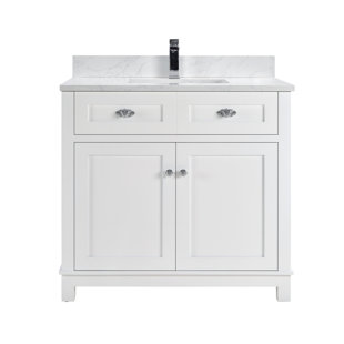 LEGION FURNITURE 36" Solid Wood Sink Vanity With 1' Artificial Stone Top