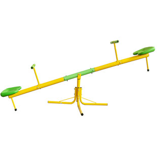 SUMIJ Swiveling 360 Degrees Toddlers Sit and Spin Teeter Totter Outdoor Play Equipment for Backyard Playground