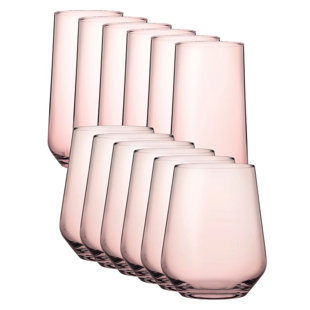 LATITUDE RUN Audreyonna 470ml & 425ml Glass Set (Set of 12)