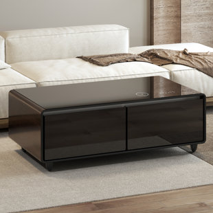 ARTISAN DESIGN FURNITURE Smart Coffee Table with fridge, Bluetooth Speakers and Wireless Charging