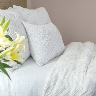 ELISABETH YORK Candlewick Dove Cotton Sham